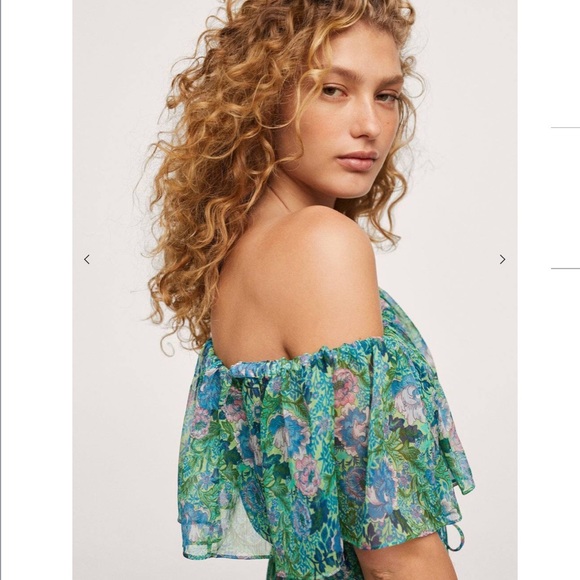 Mango Ruffle Printed Dress - Picture 4 of 8